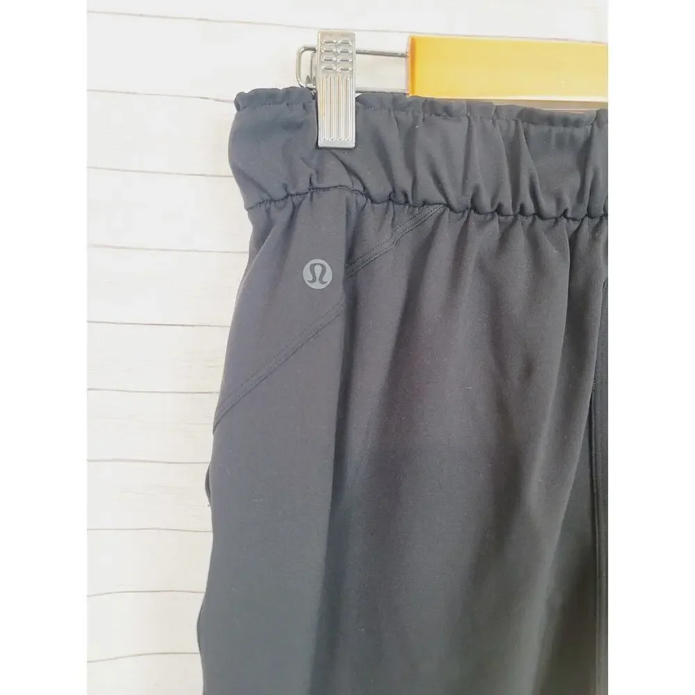 Lululemon Keep Moving Drawstring Full Length Pants in Black, sz 6